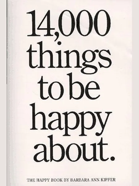 14,000 things to be happy about cover
