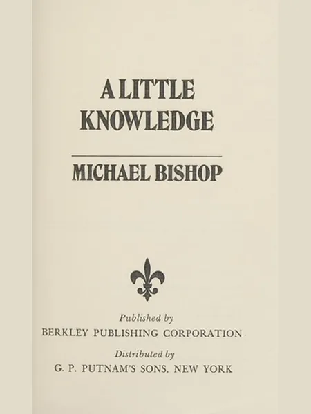 A Little Knowledge first edition cover, distributed by Putnam 1977
