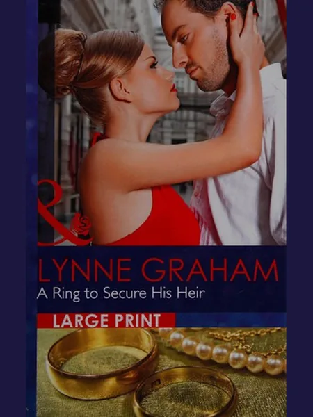 A Ring to Secure His Heir, cover of another edition (the Harlequin 2012 cover is not yet photographed)