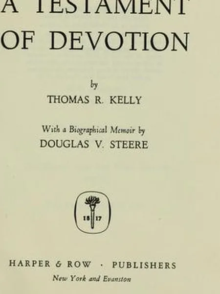 A Testament of Devotion first edition cover, Harper & Brothers 1941