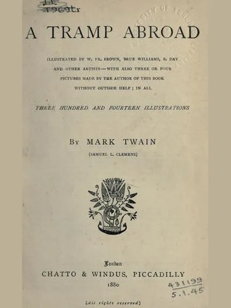 A Tramp Abroad cover