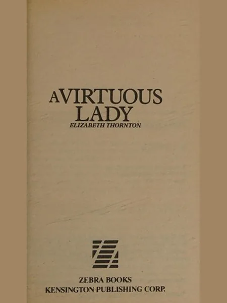 A Virtuous Lady cover