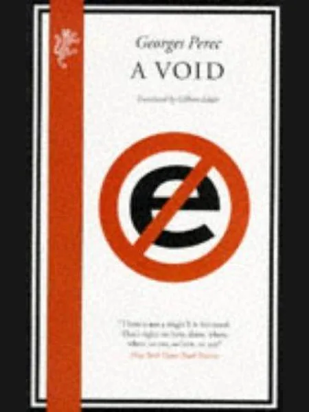 A Void, cover of another edition (the Harvill 1994 cover is not yet photographed)