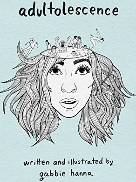 Adultolescence, cover of another edition (the Simon & Schuster 2017 cover is not yet photographed)