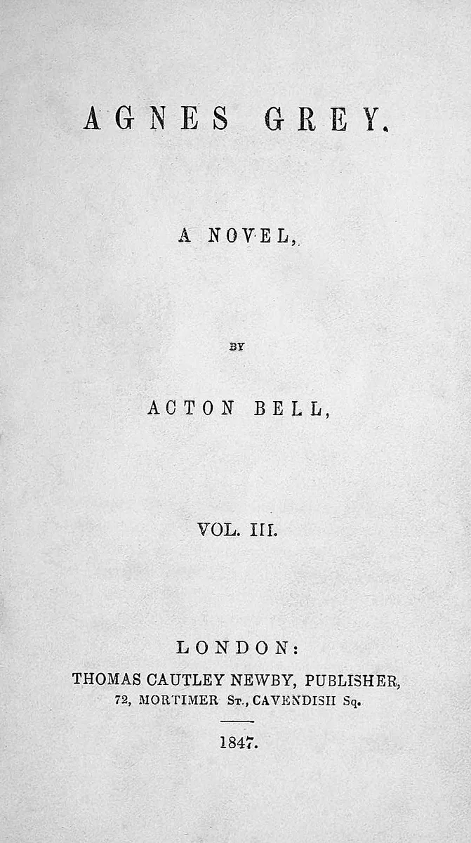 Agnes Grey cover