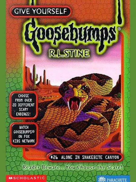 Alone in Snakebite Canyon cover, Scholastic 1998