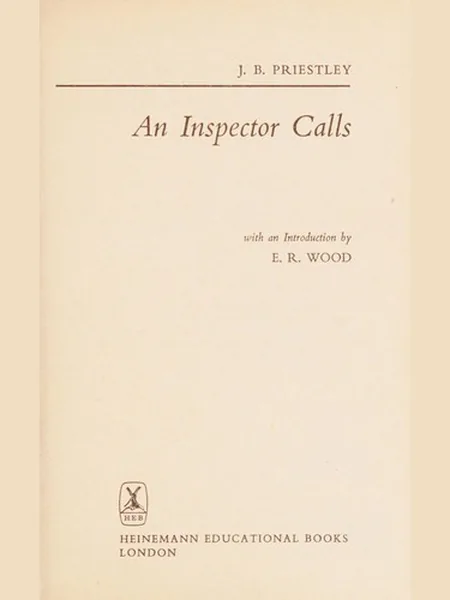 An Inspector Calls cover
