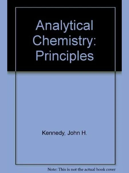 Analytical Chemistry cover, Saunders College Pub 1990