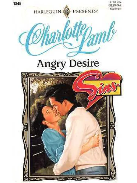 Angry Desire first edition cover, Mills & Boon 1995