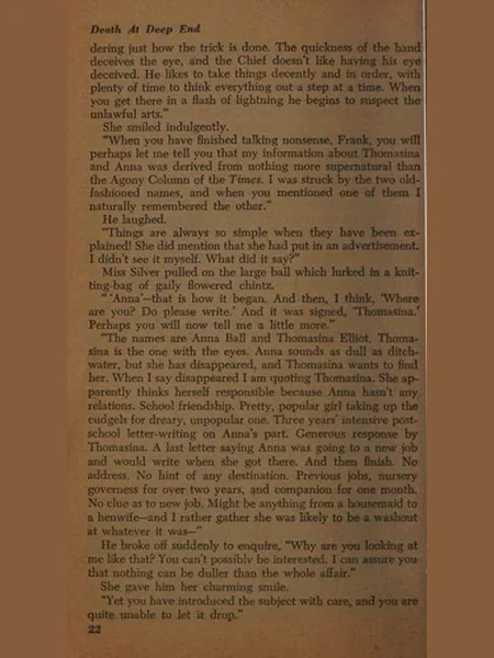 Anna, Where Are You? first edition cover, Lippincott 1951