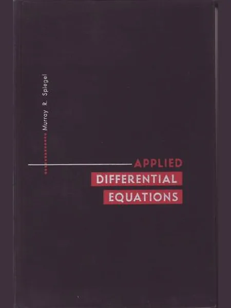 Applied Differential Equations cover