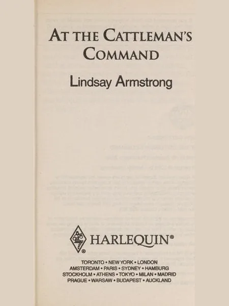 At The Cattleman's Command first edition cover, Harlequin Enterprises 2014
