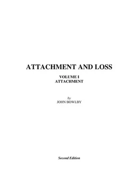 Attachment and Loss cover