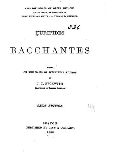 Bacchantes cover