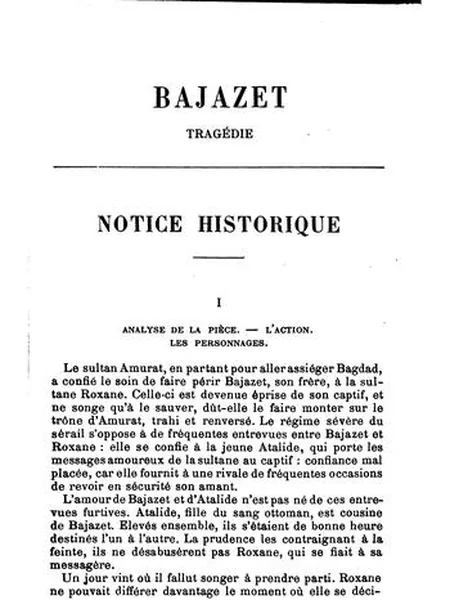 Bajazet, cover of another edition (the B. Blackwell 1955 cover is not yet photographed)