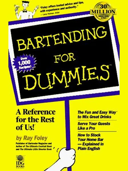 Bartending for Dummies cover