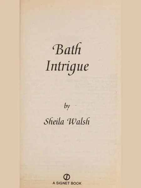 Bath Intrigue cover