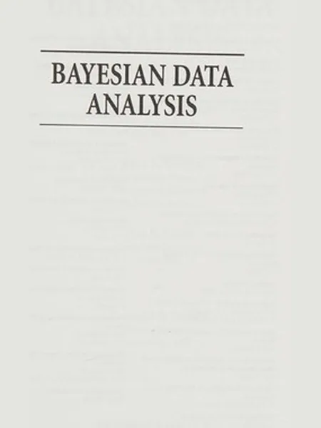 Bayesian Data Analysis cover