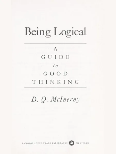 Being Logical cover