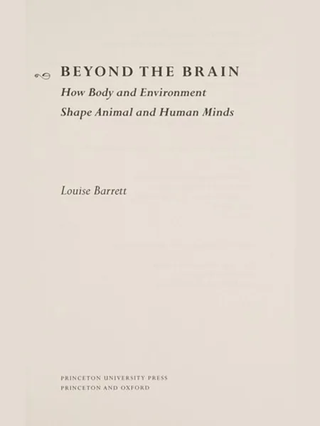 Beyond the Brain first edition cover, Princeton University Press 2011
