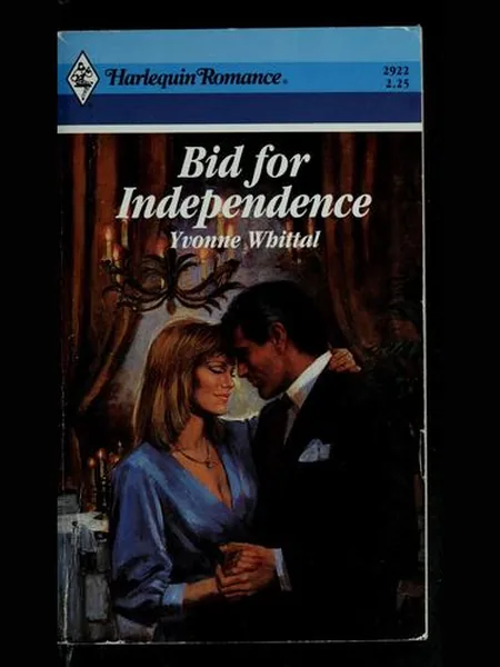 Bid For Independence, cover of another edition (the Mills & Boon 1988 cover is not yet photographed)