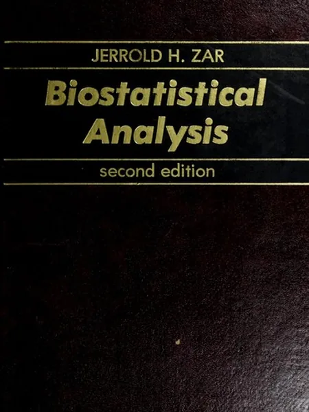 Biostatistical Analysis cover