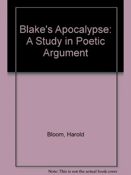 Blake's Apocalypse, cover of another edition (the Doubleday 1963 cover is not yet photographed)