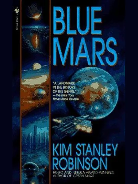 Blue Mars, cover of another edition (the Bantam Books 1996 cover is not yet photographed)