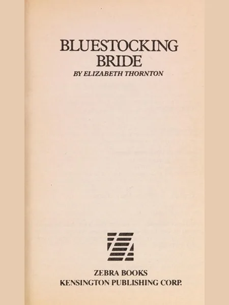 Bluestocking Bride cover