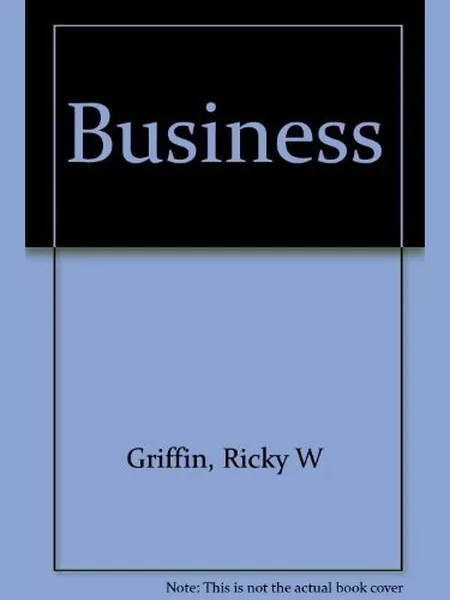 Business first edition cover, Prentice-Hall 1989
