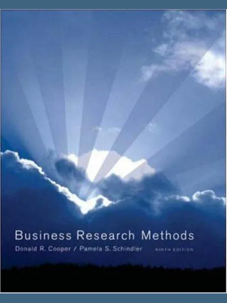 Business Research Methods cover