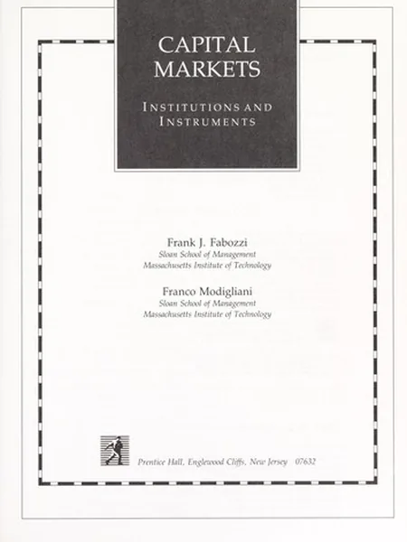 Capital Markets cover