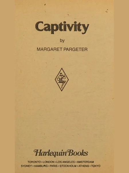 Captivity cover, Harlequin 1981