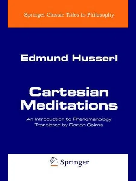 Cartesian Meditations cover, Martinus Nijhoff 1973