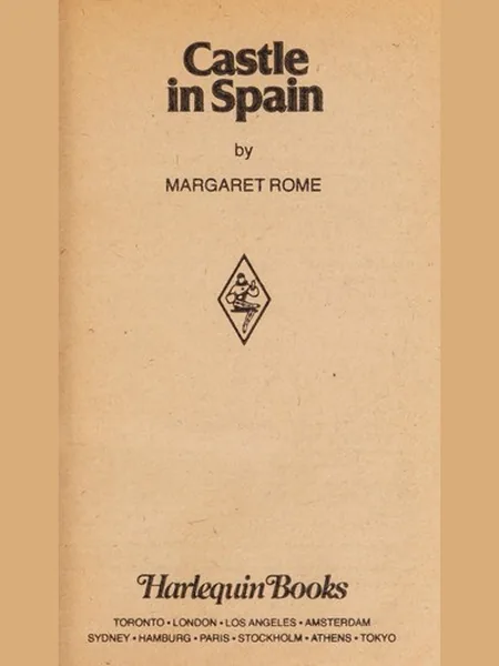 Castle in Spain, cover of another edition (the Mills & Boon 1981 cover is not yet photographed)