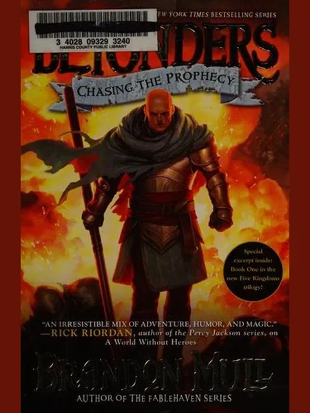 Chasing the Prophecy, cover of another edition (the Simon & Schuster 2013 cover is not yet photographed)