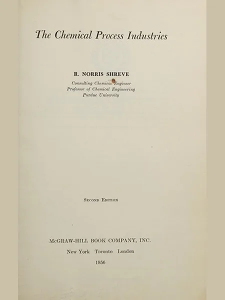 Chemical Process Industries first edition cover, McGraw-Hill 1956