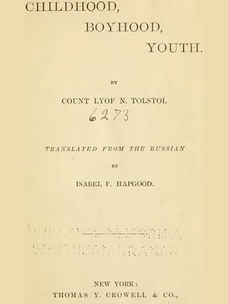 Childhood, Boyhood, Youth cover