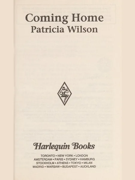 Coming Home, cover of another edition (the Mills & Boon 1996 cover is not yet photographed)