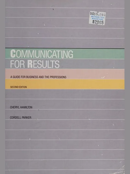 Communicating for Results cover