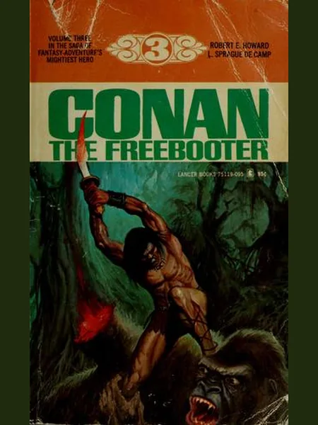 Conan the Freebooter first edition cover, Lancer Books 1968