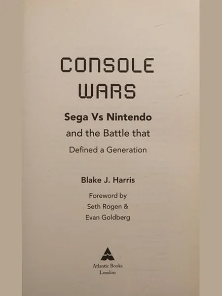Console Wars, cover of another edition (the HarperCollins 2014 cover is not yet photographed)
