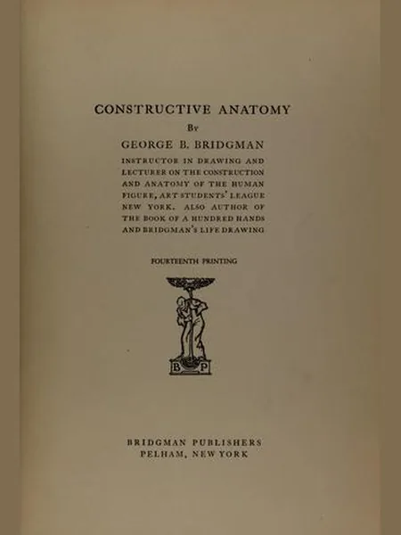 Constructive Anatomy first edition cover, Edward C. Bridgman 1920