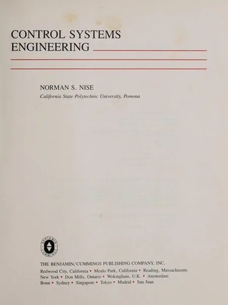 Control Systems Engineering cover
