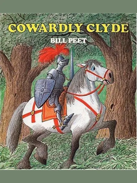 Cowardly Clyde, cover of the Houghton Mifflin, 1984 edition (the Deutsch 1980 cover is not yet photographed)