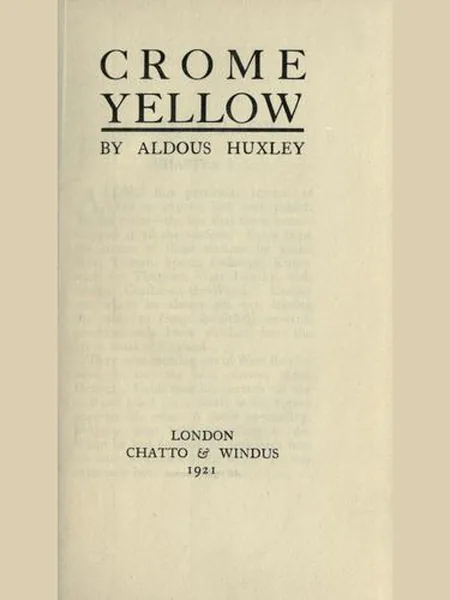Crome Yellow cover