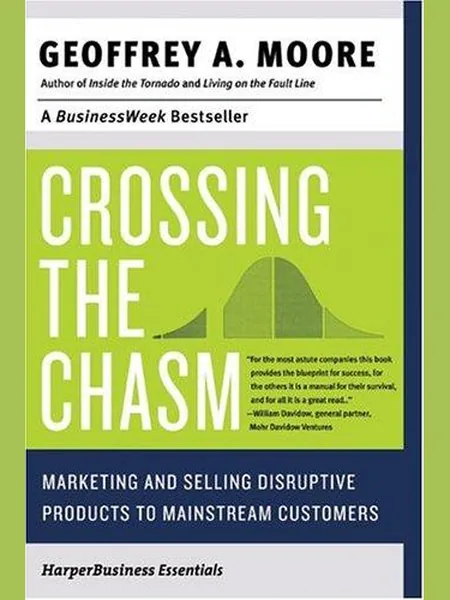 Crossing the Chasm cover, HarperBusiness Essentials 2002