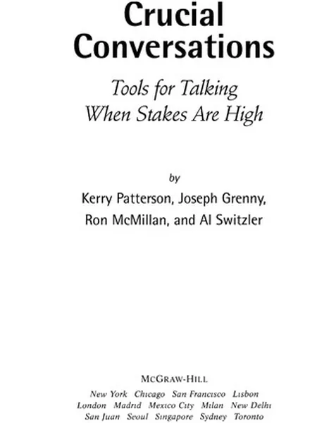 Crucial Conversations cover