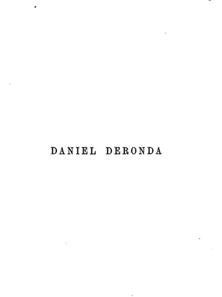 Daniel Deronda cover