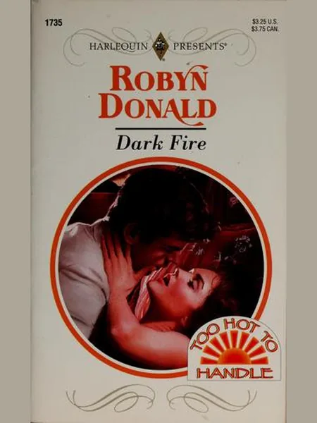 Dark Fire, cover of another edition (the Mills & Boon 1994 cover is not yet photographed)